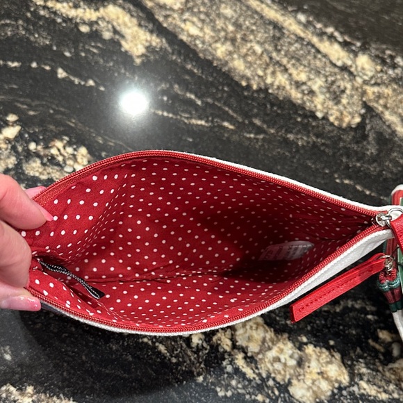 Brighton White Pouch with Heart and Gold Accents - Picture 7 of 8